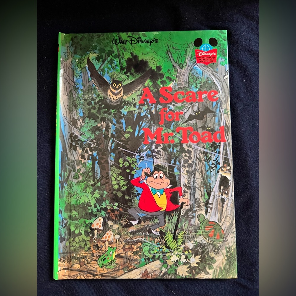 Disney Hardback book A Scare for Mr Toad.